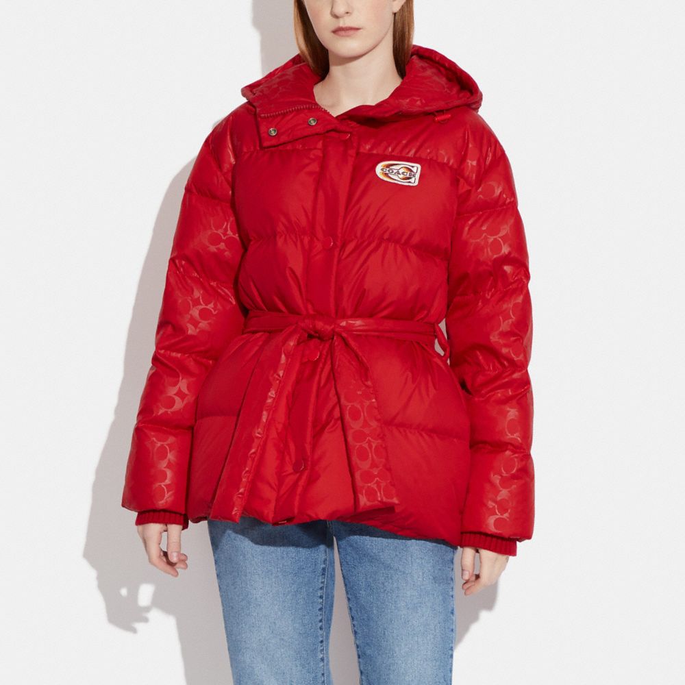 COACH®,Down Pillow Jacket,,Scale View