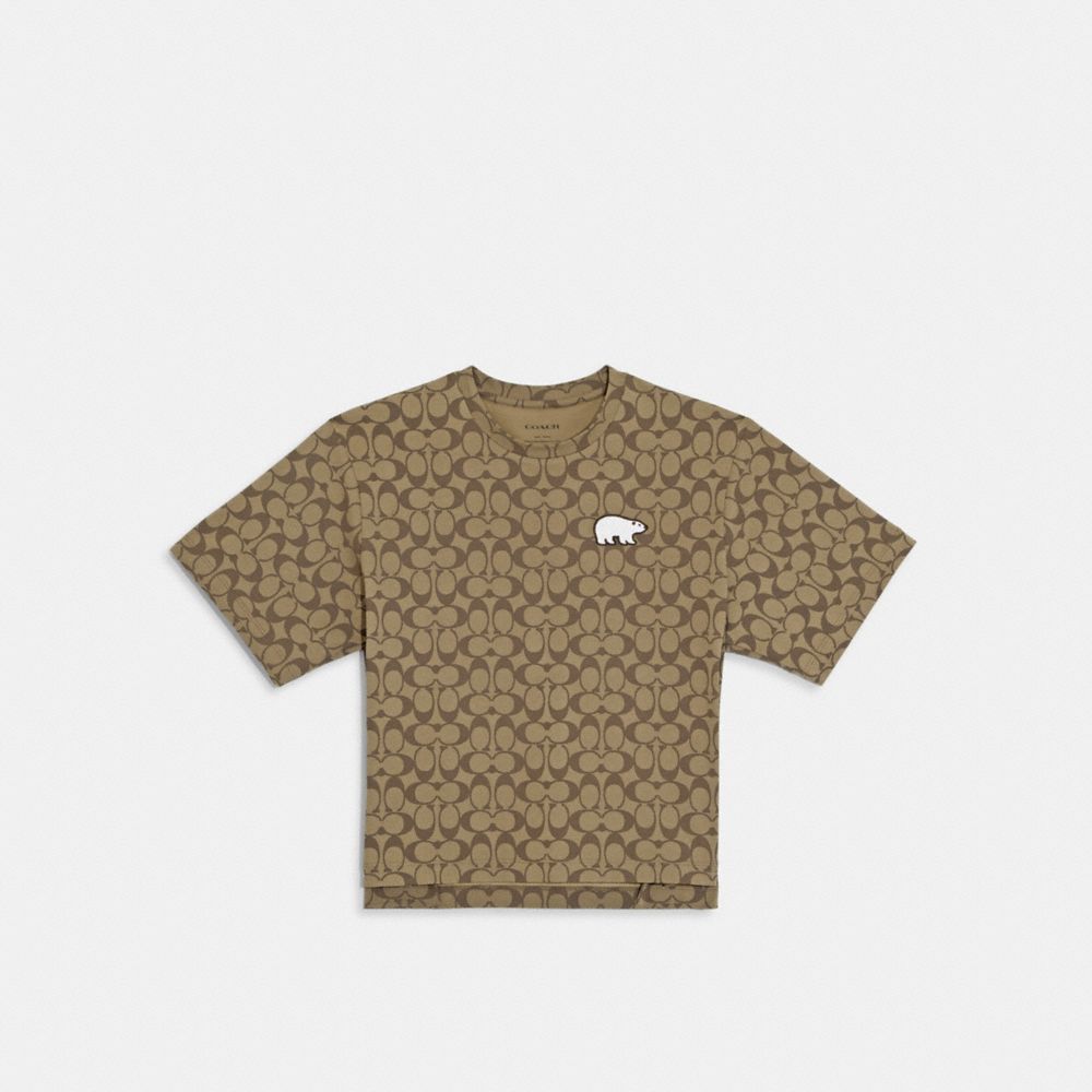 COACH®,Signature Polar Bear T Shirt,,Front View