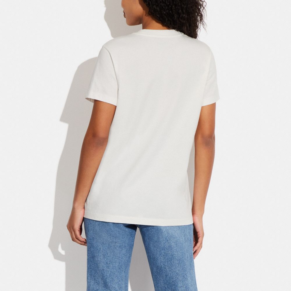COACH®,Signature Horse And Carriage Snowflake T Shirt,,Scale View