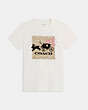 COACH®,LUNAR NEW YEAR SIGNATURE RABBIT AND CARRIAGE T-SHIRT,White,Front View