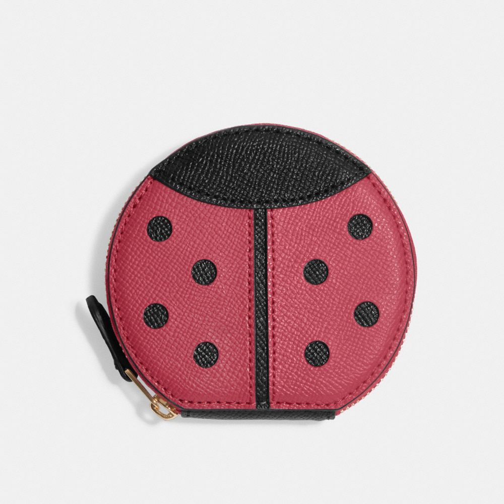 COACH NEW YORK Lady Bug Small Wallet Cherry blossom ladybug