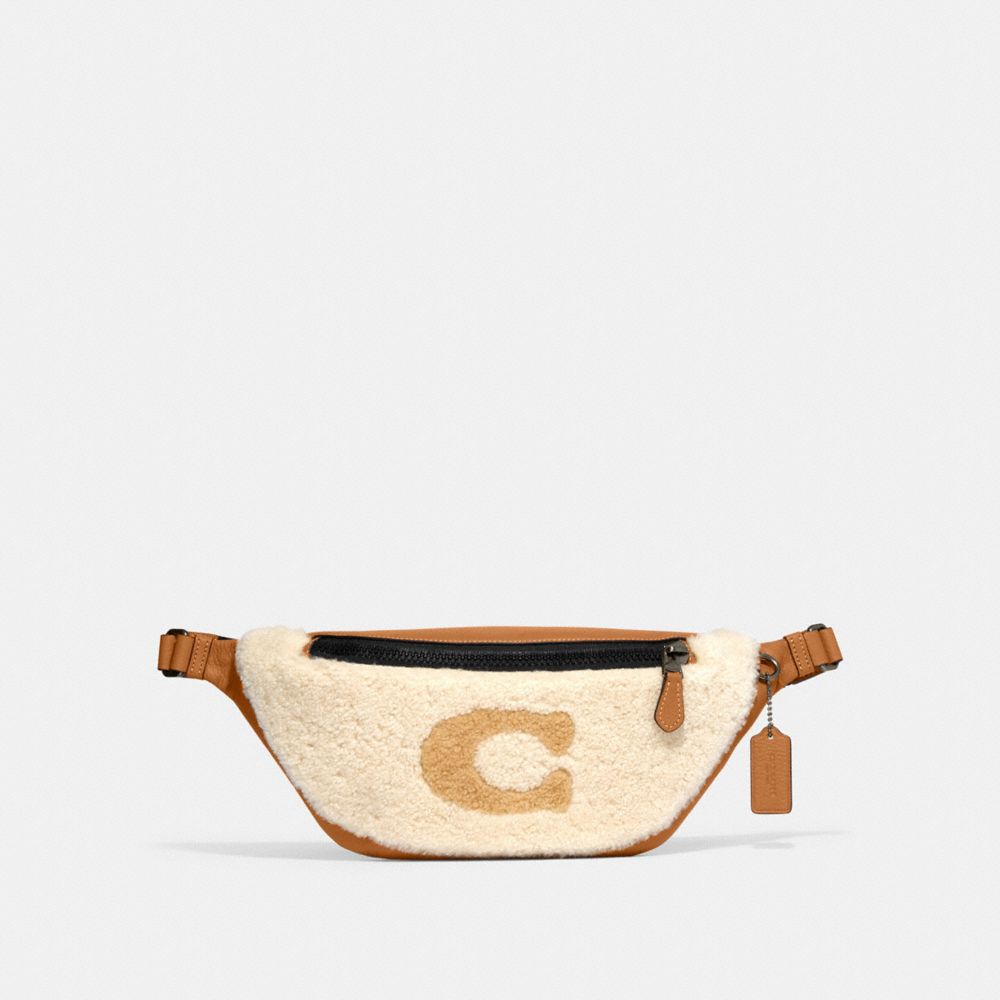 COACH®,Warren Belt Bag With Coach Motif,,Front View