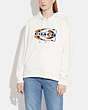 COACH®,SPORTY COACH HOODIE,White,Scale View