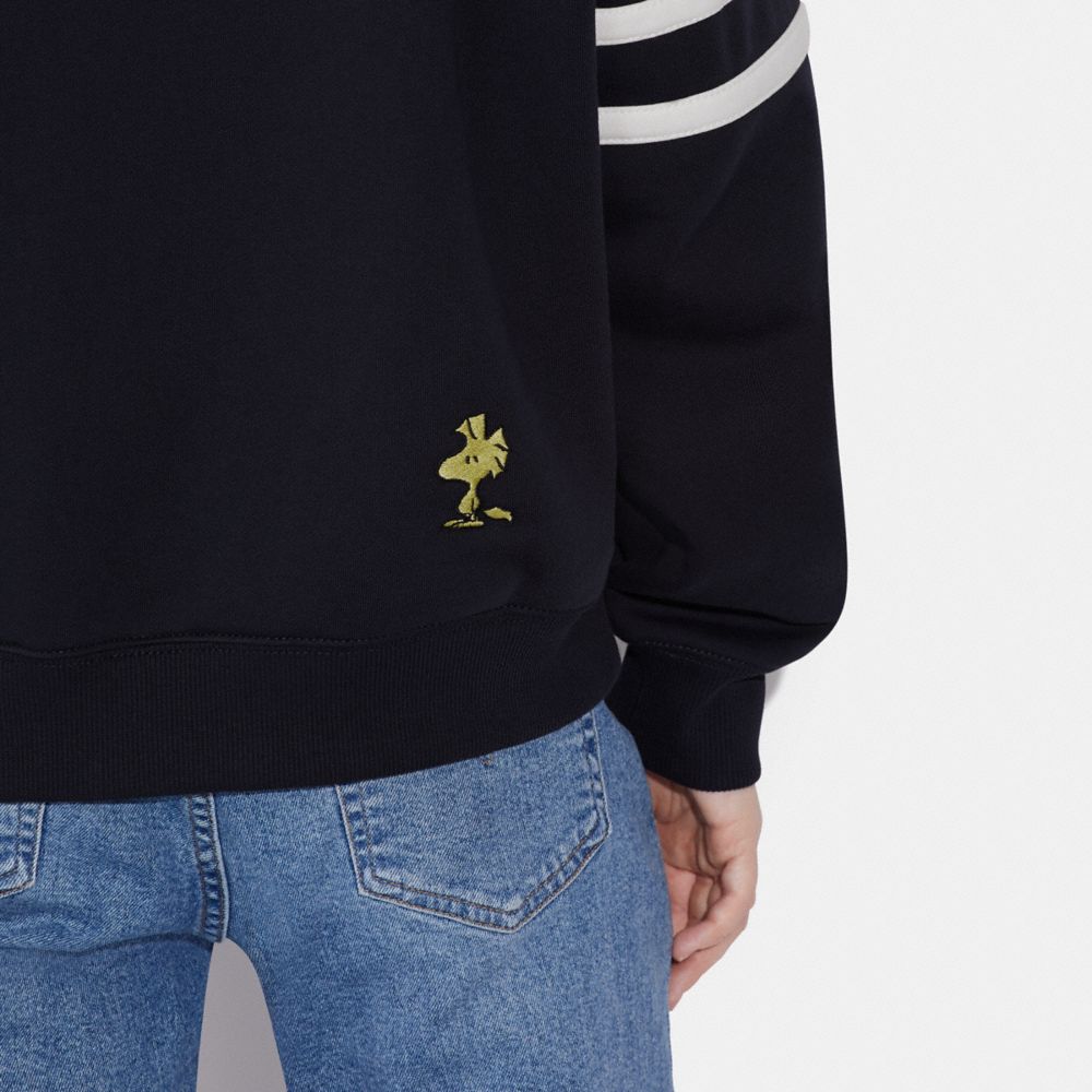 COACH®,Coach X Peanuts Snoopy Lights Crewneck,,Detail View