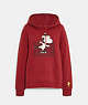 COACH®,COACH X PEANUTS SNOOPY ICE SKATE HOODIE,cotton,1941 Red,Front View