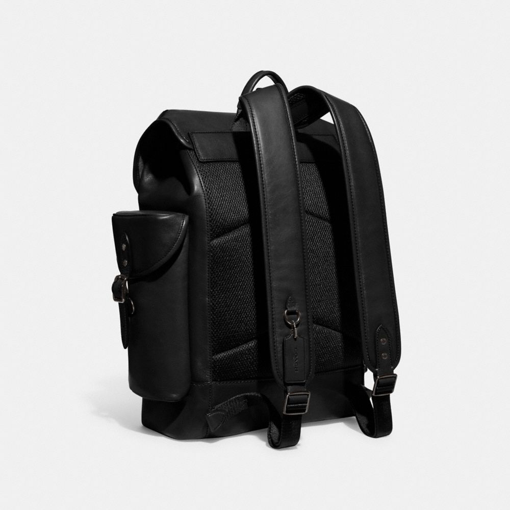 All black hot sale coach backpack