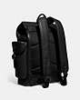 COACH®,HITCH BACKPACK,Leather,Black,Angle View