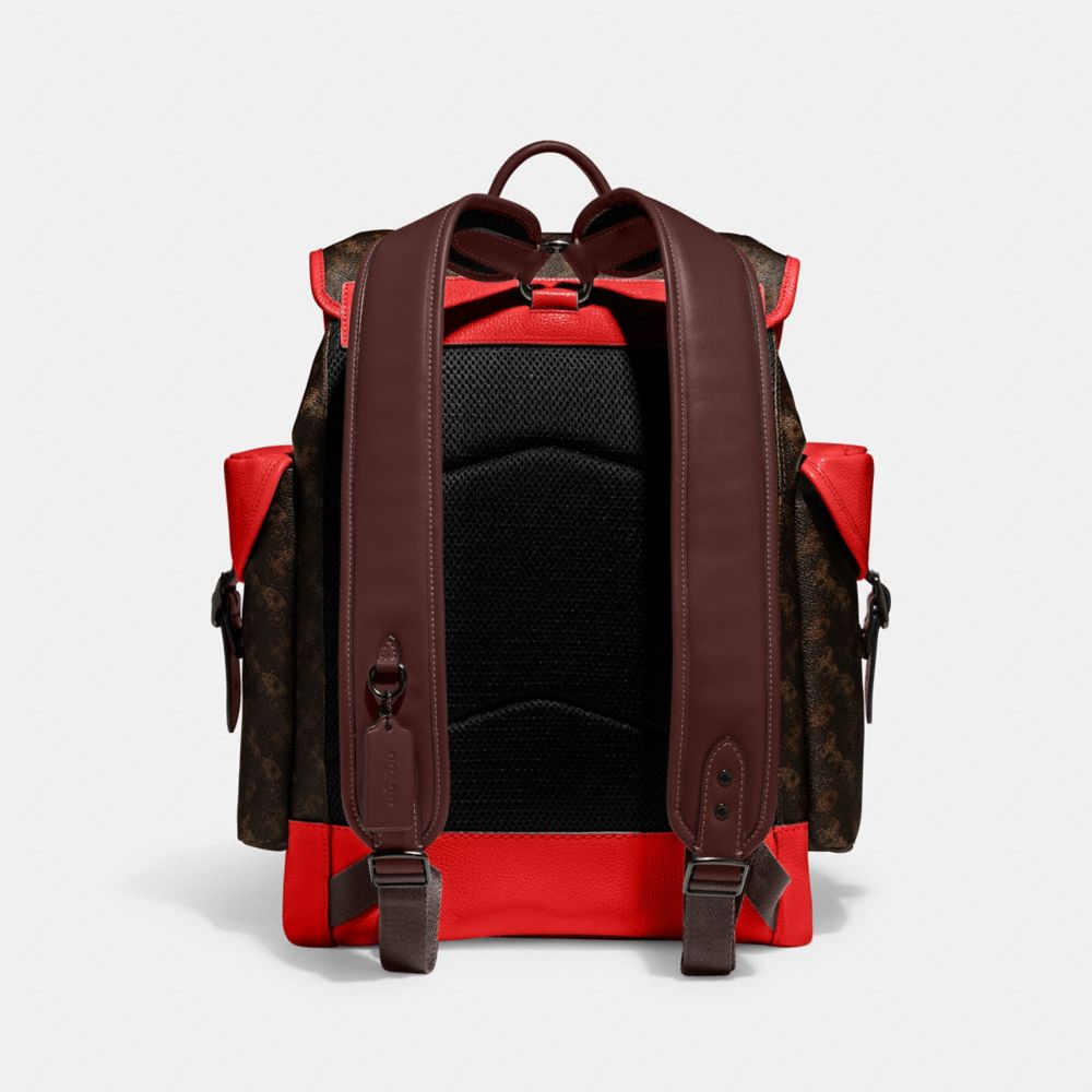 COACH®,Hitch Backpack With Horse And Carriage Print,,Back View
