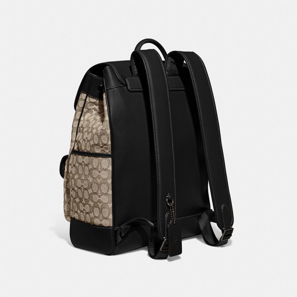 Frankie Backpack In Signature Textile Jacquard