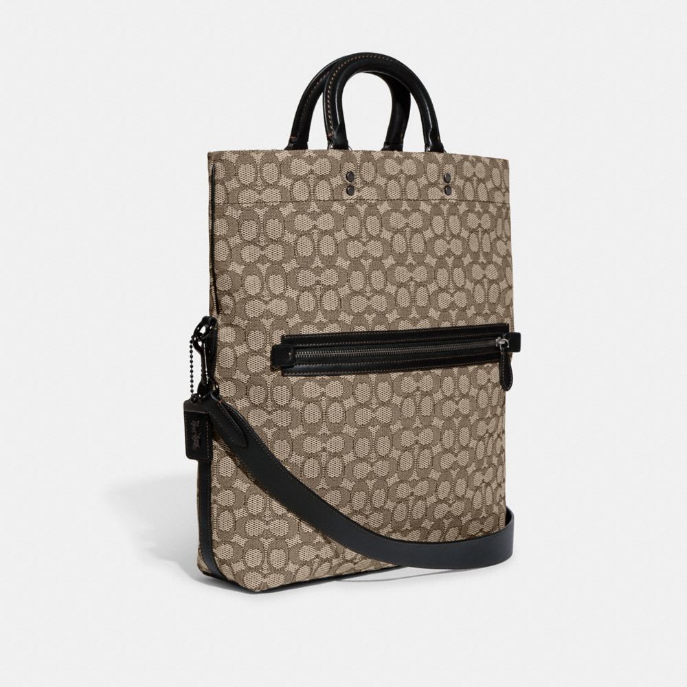 COACH Rowe Foldover Tote In Signature Textile Jacquard