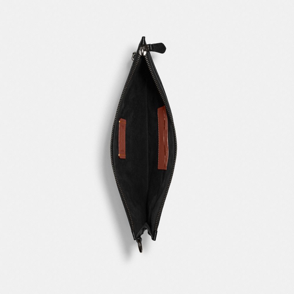 COACH®,Hitch Pouch In Signature Canvas,,Inside View,Top View