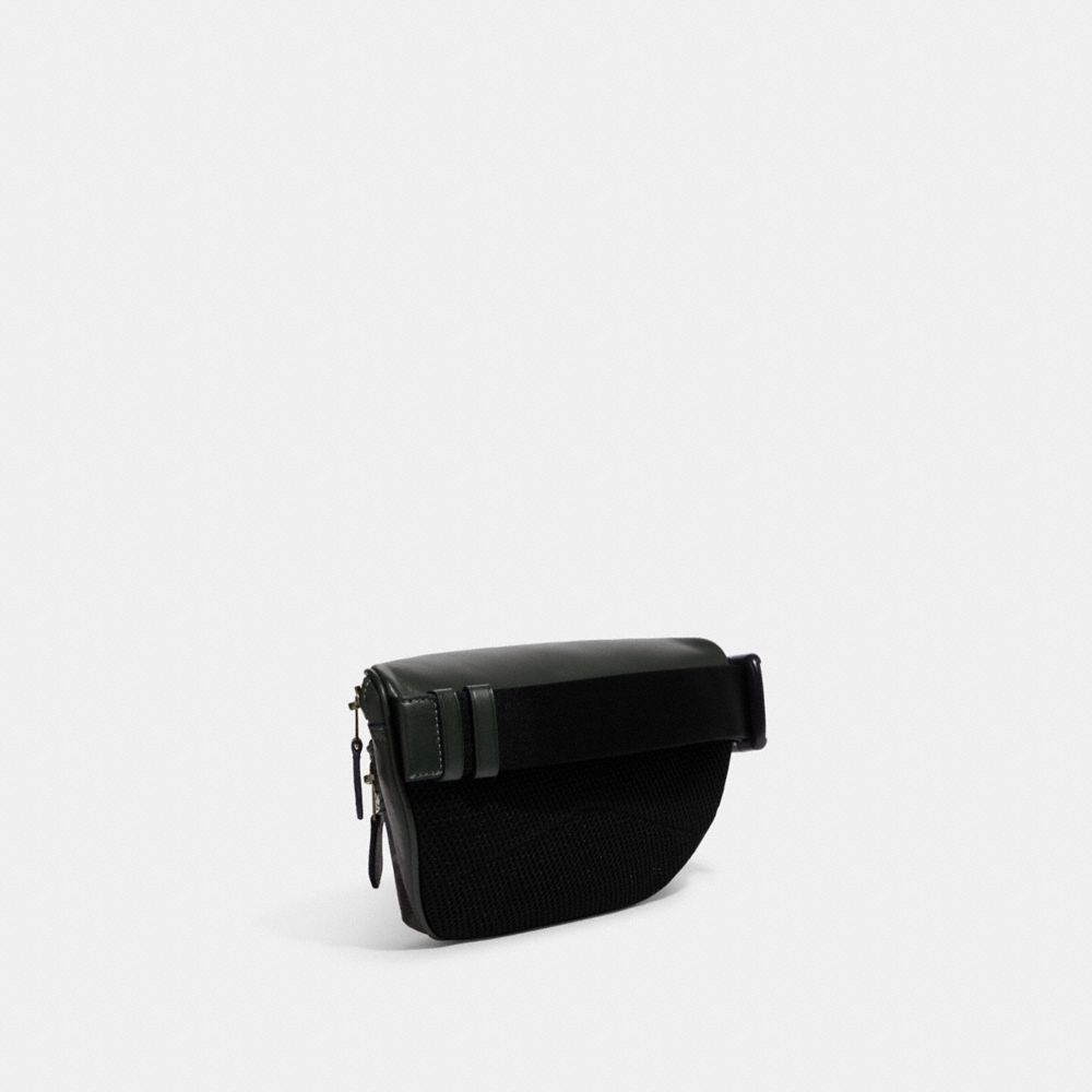 COACH®,Westway Belt Bag In Colorblock Signature Canvas With Coach Patch,,Angle View