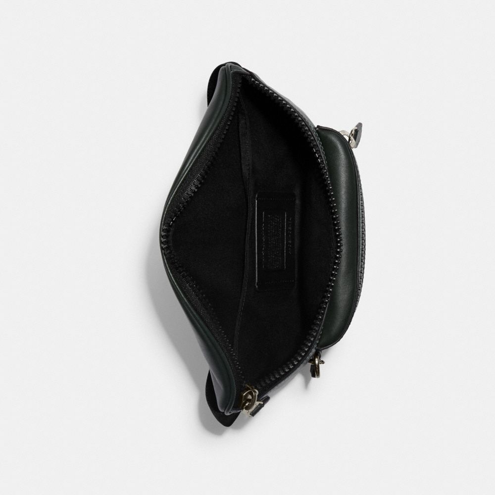 COACH®,Westway Belt Bag In Colorblock Signature Canvas With Coach Patch,,Inside View,Top View