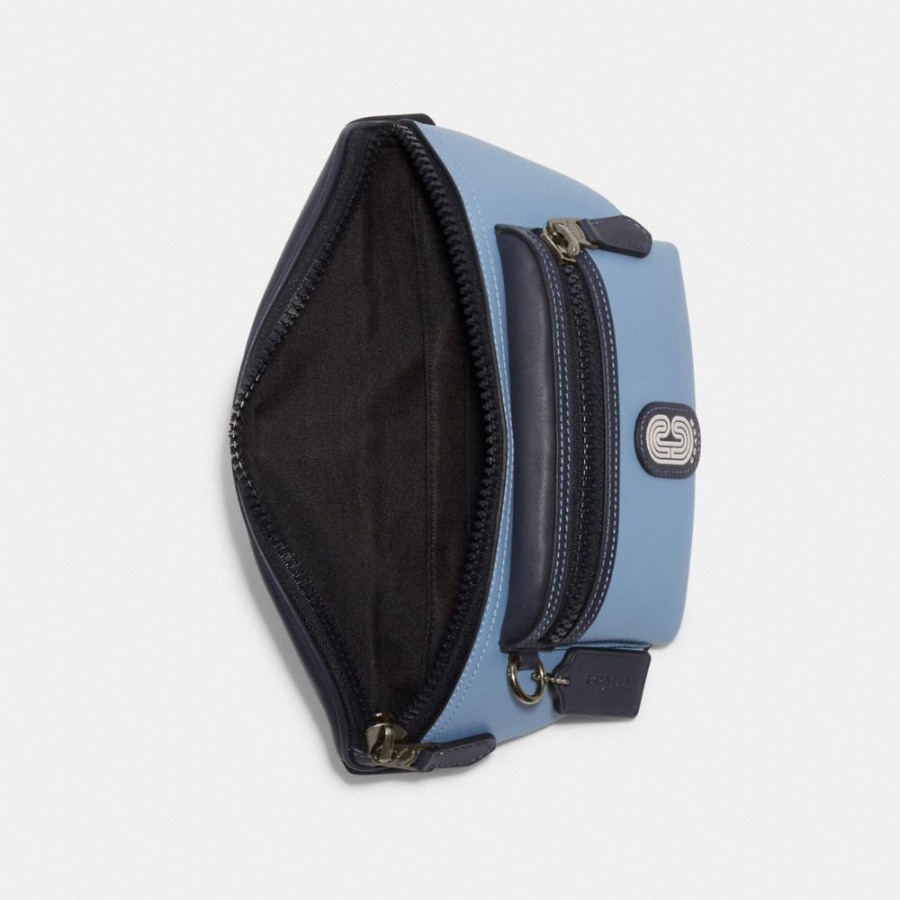 COACH®,Westway Belt Bag In Colorblock With Coach Patch,,Inside View,Top View