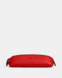 COACH®,PENCIL CASE,Polished Pebble Leather,Mini,Sport Red,Front View