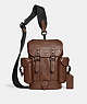COACH®,HITCH BACKPACK 13,Leather,Mini,Dark Saddle,Front View