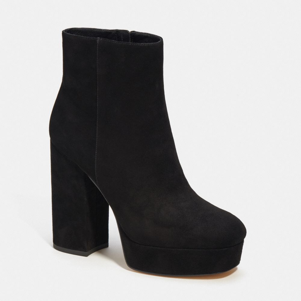 COACH®,IONA BOOTIE,Black,Front View