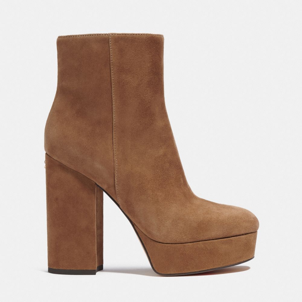 Coach suede shop ankle boots