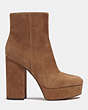 COACH®,IONA BOOTIE,Suede,Coconut,Angle View