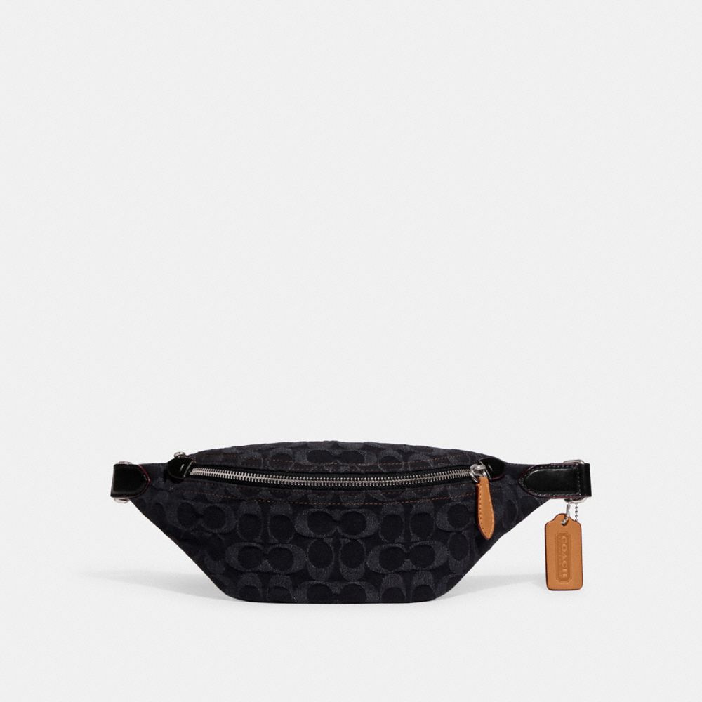 COACH Monogram Belt Bag in Black for Men