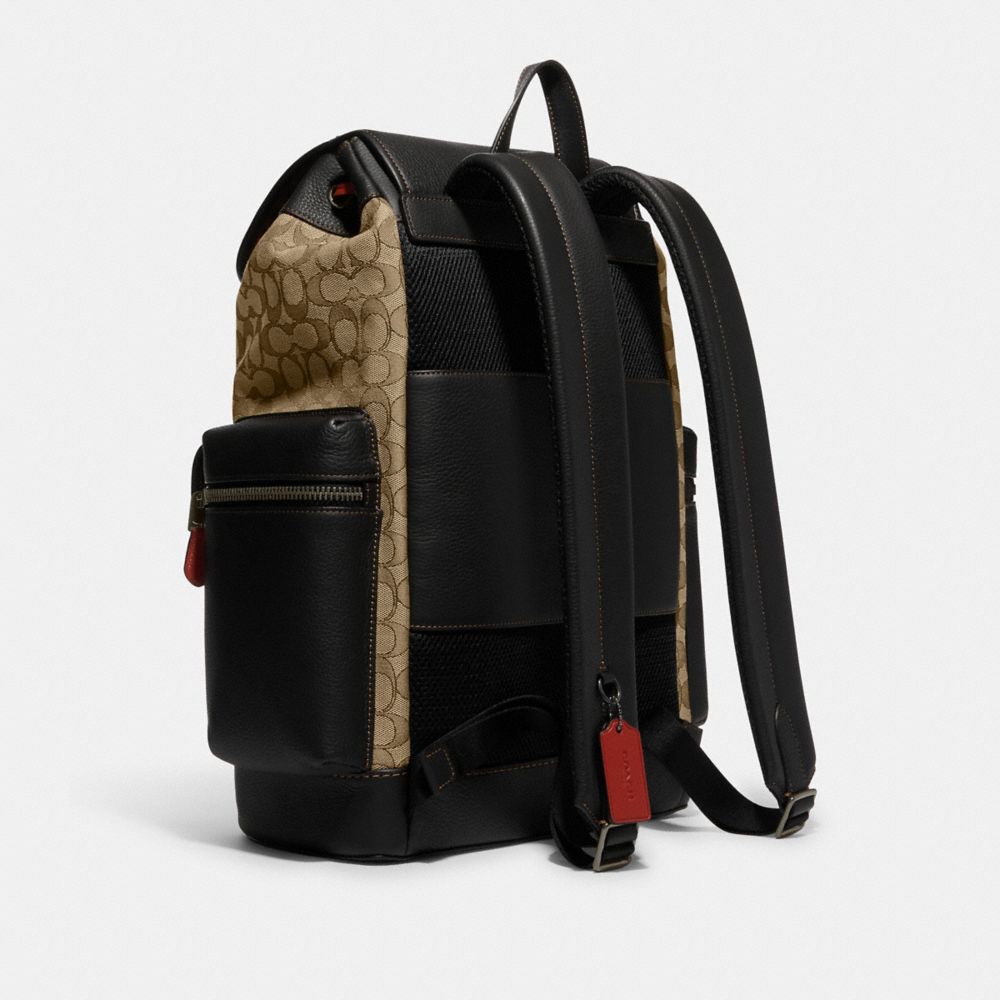 Coach outlet sprint discount backpack in signature jacquard