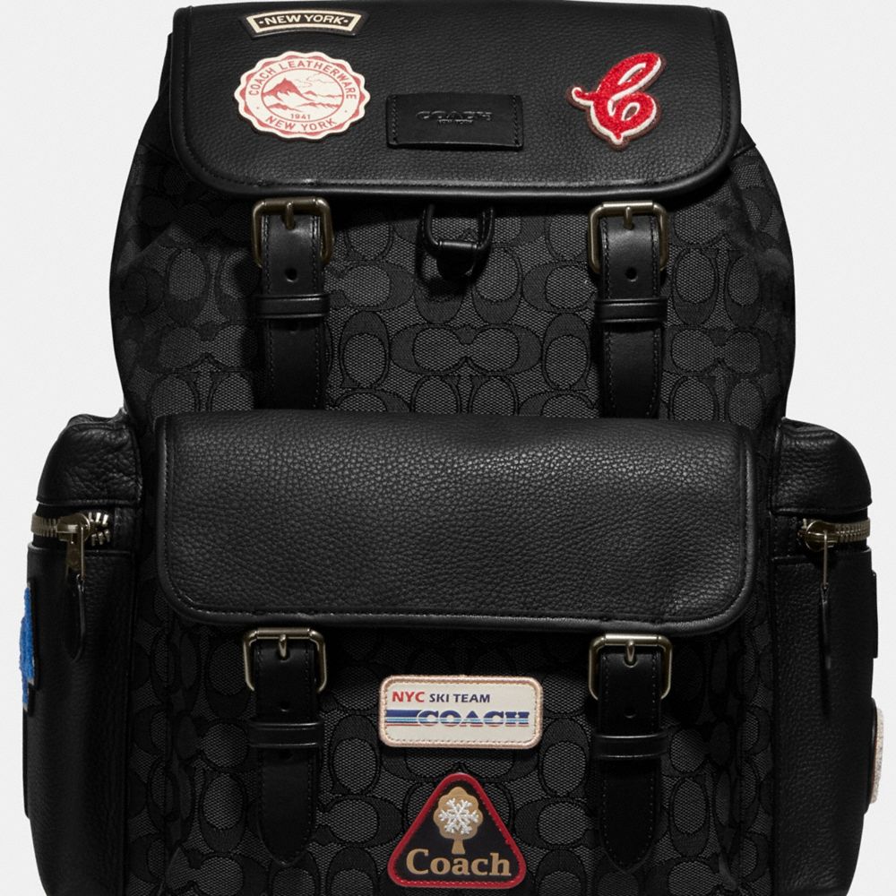 Coach backpack 2024 patches