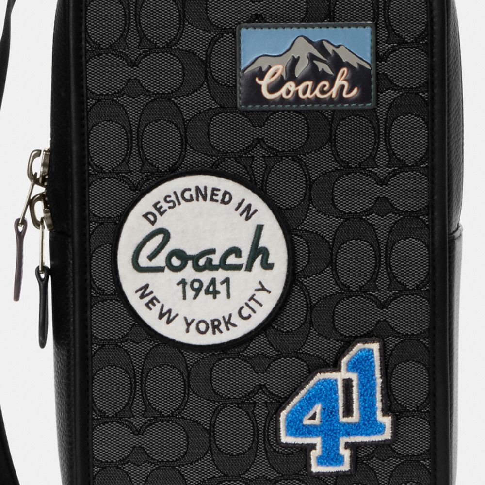 COACH®: Bag Strap In Signature Canvas With Coach Patch