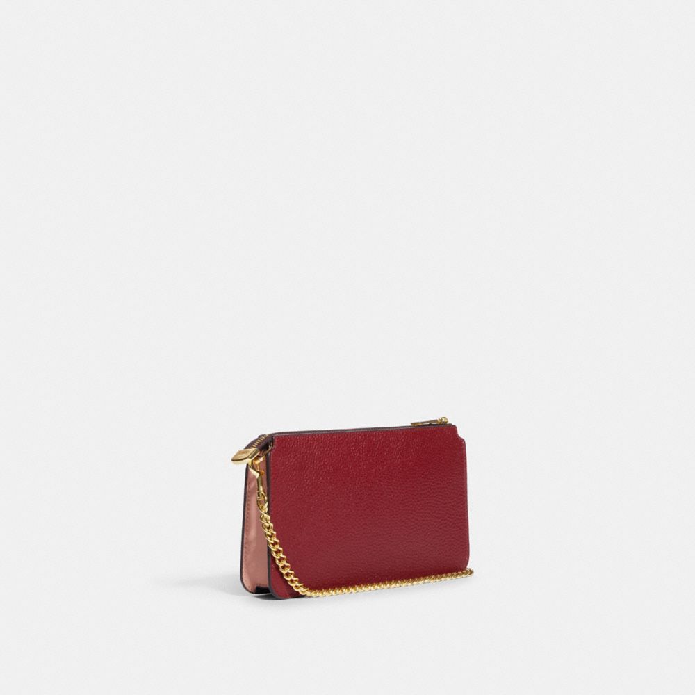 Buy the Coach Leather Poppy Small Handbag Hot Pink