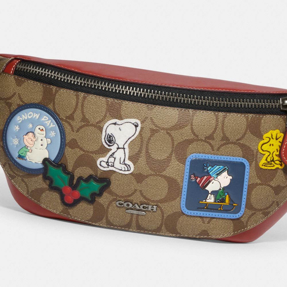 オープンポケット×1コーチバッグCE541 COACH X PEANUTSベルトバッグウエストバッグ