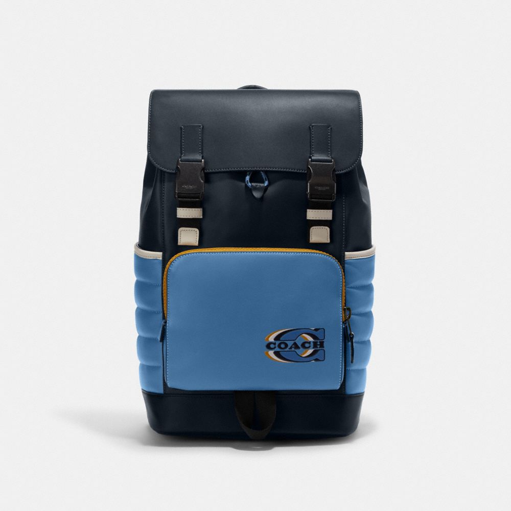 Coach Outlet Track Backpack In Signature Canvas