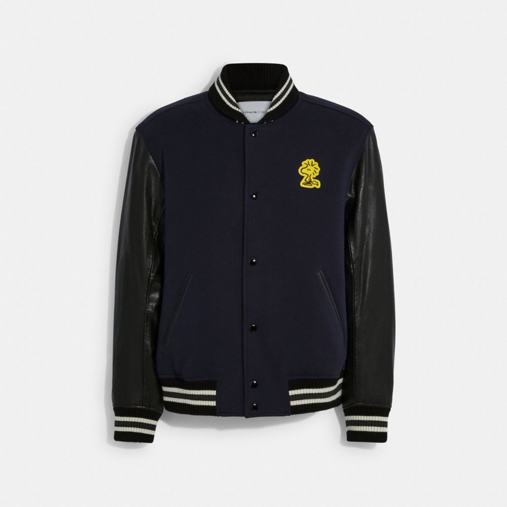 Peanuts Adult Zig Zag Varsity Jacket