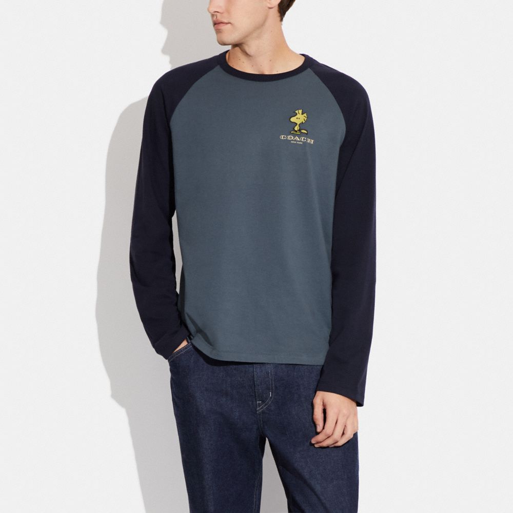 Coach X Peanuts Raglan Long Sleeve Shirt