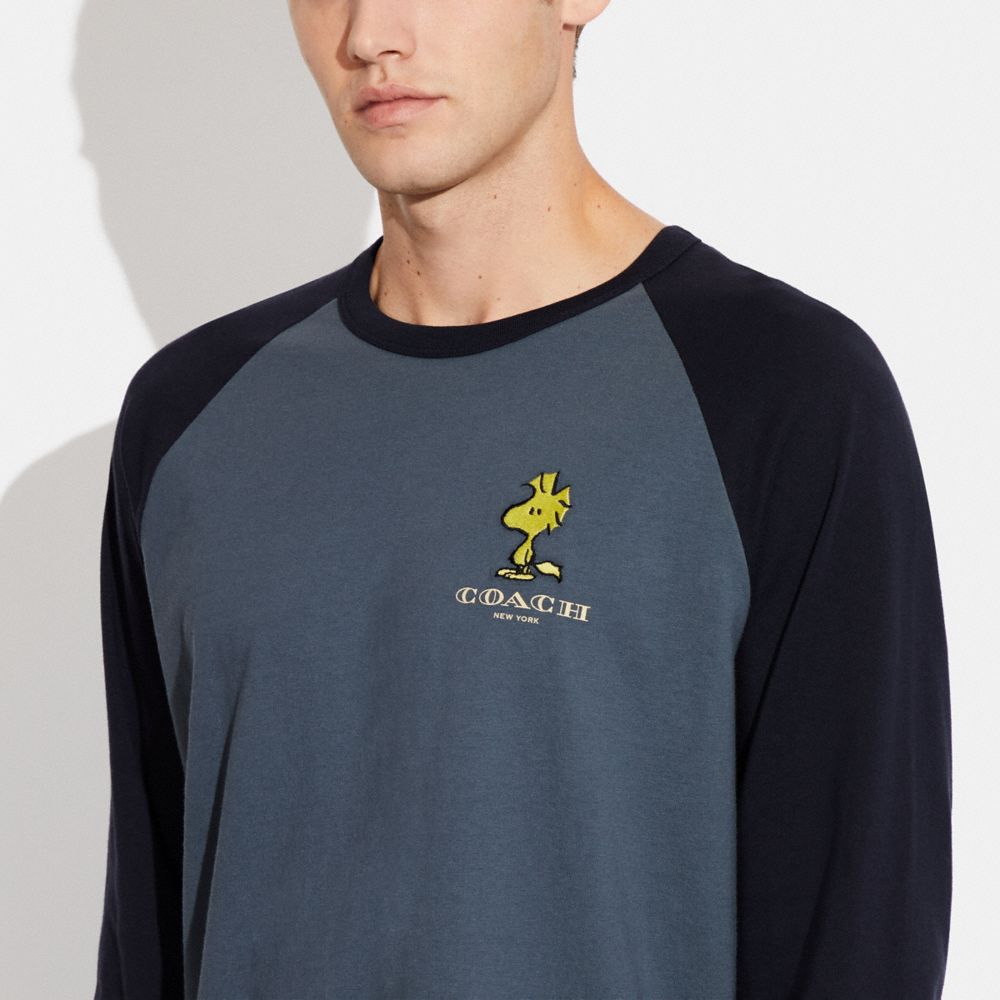 COACH® | Coach X Peanuts Raglan Long Sleeve Shirt