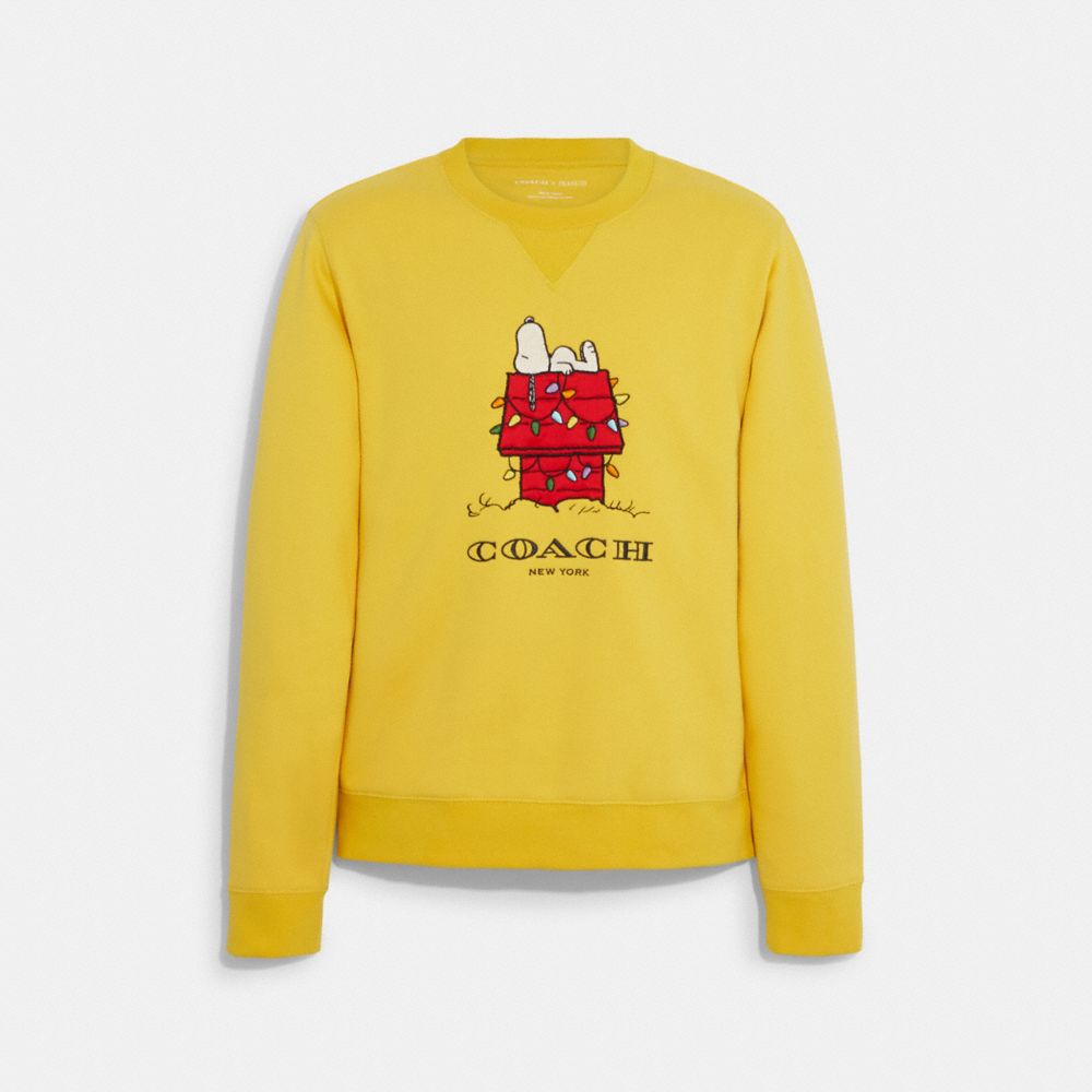 COACH® | Coach X Peanuts Snoopy Lights Crewneck