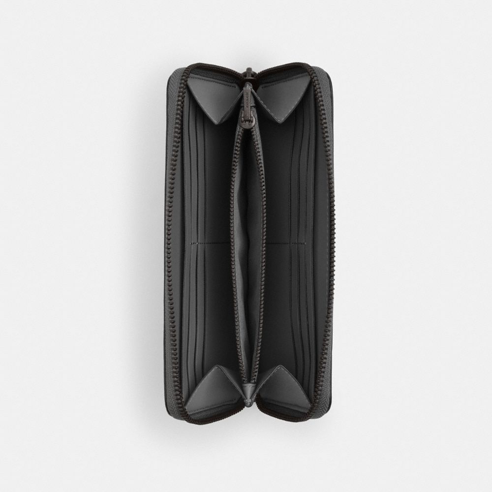 COACH®,アコーディオン ウォレット・シグネチャー レザー,長財布,ﾁｬｺｰﾙ