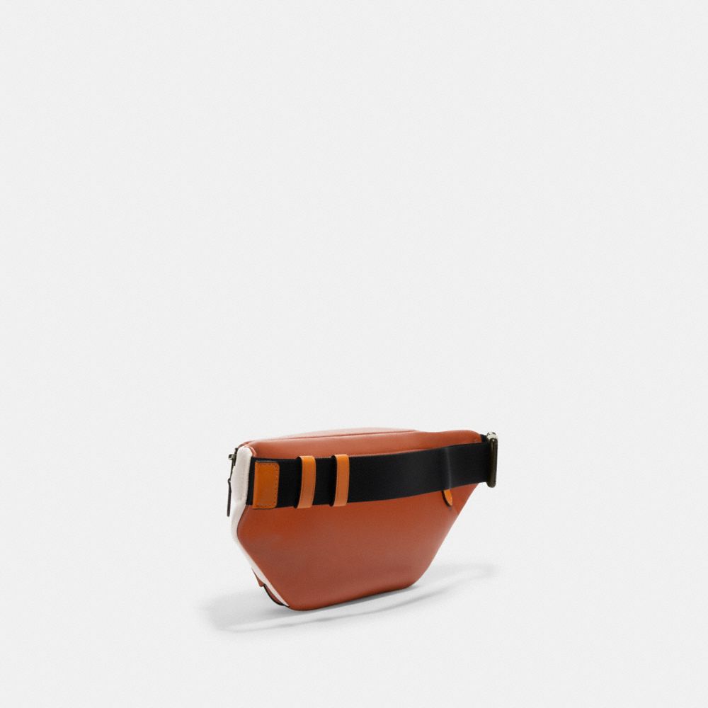 COACH®,Track Belt Bag With Quilting And Coach Stamp,,Angle View