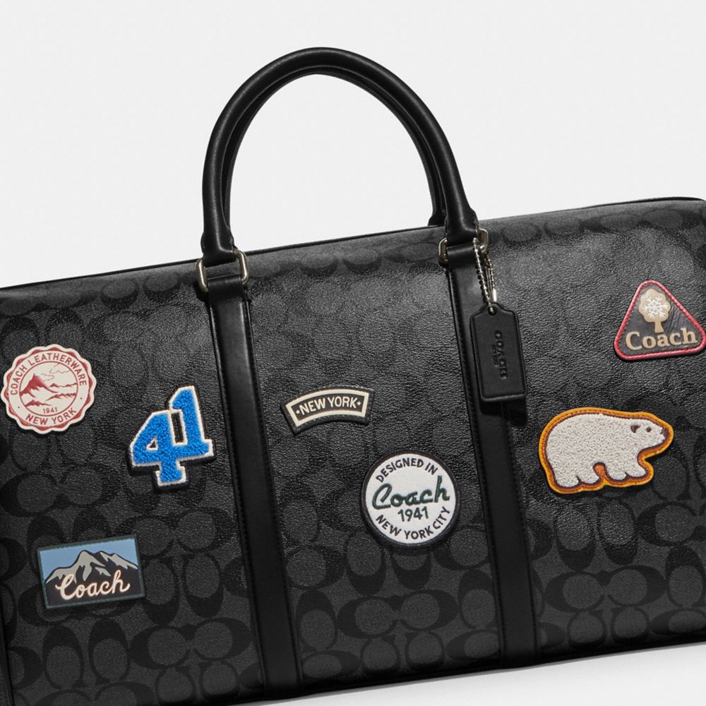 Duffle bag cheap with patches