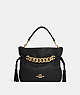 COACH®,ANDY CROSSBODY,Pebbled Leather,Medium,Gold/Black,Front View