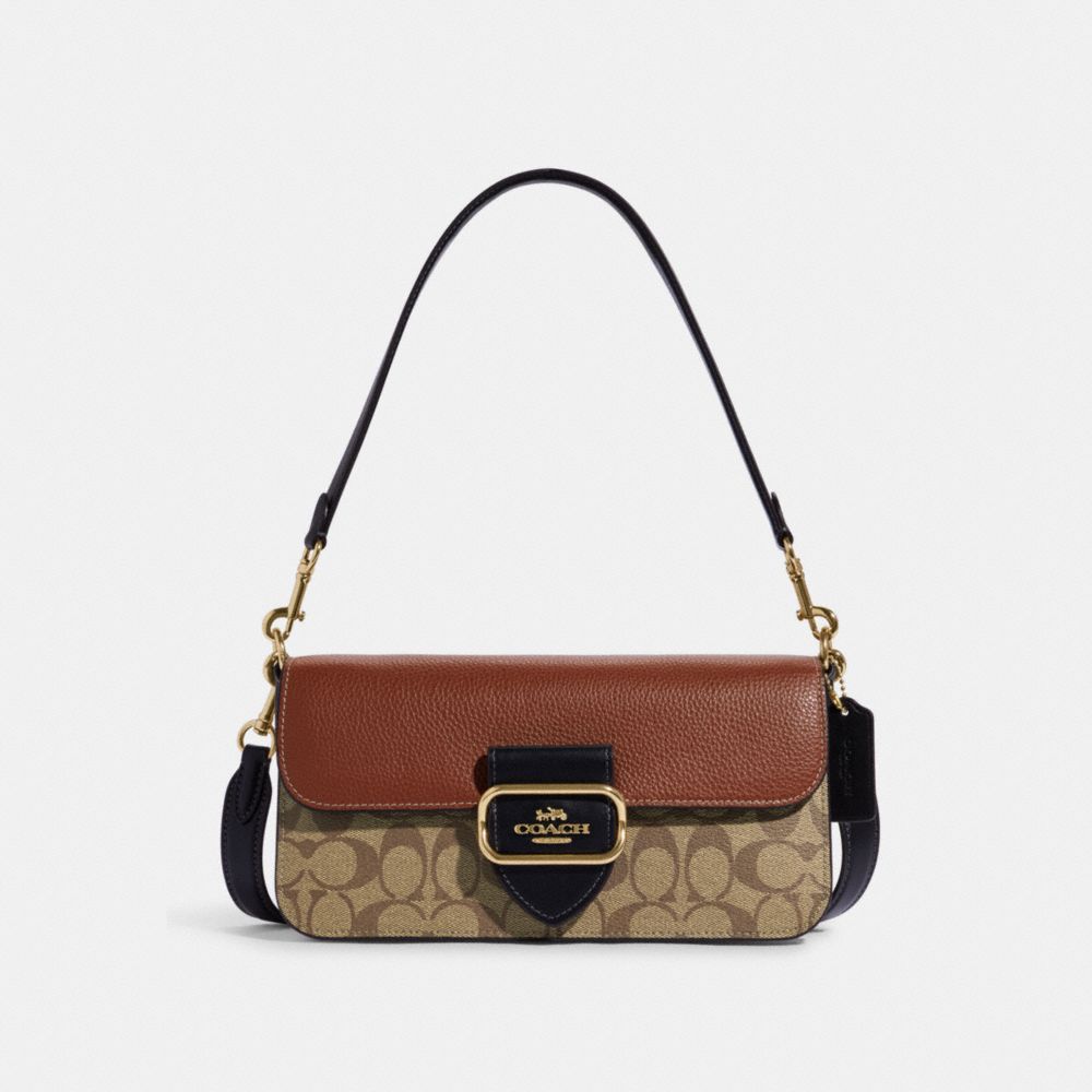 COACH® | Morgan Shoulder Bag In Colorblock Signature Canvas