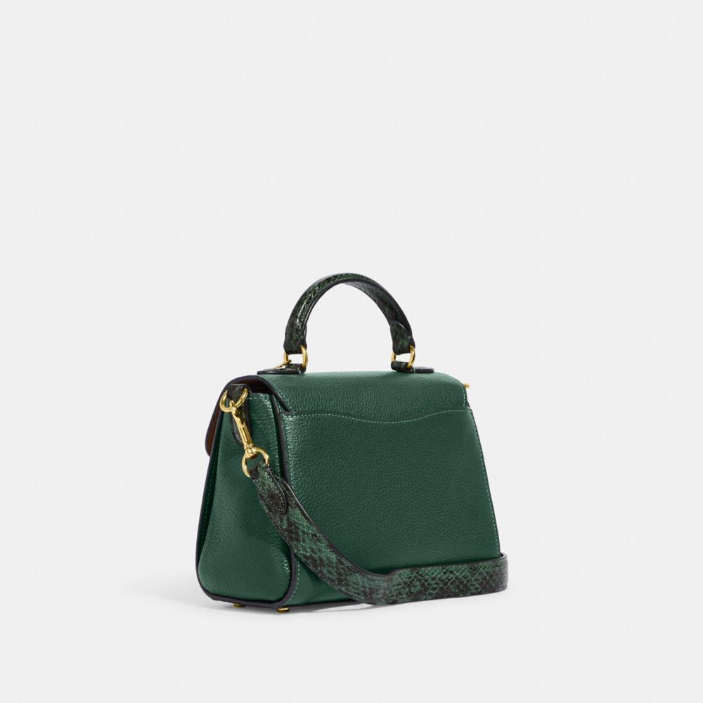 Green top handle discount bag