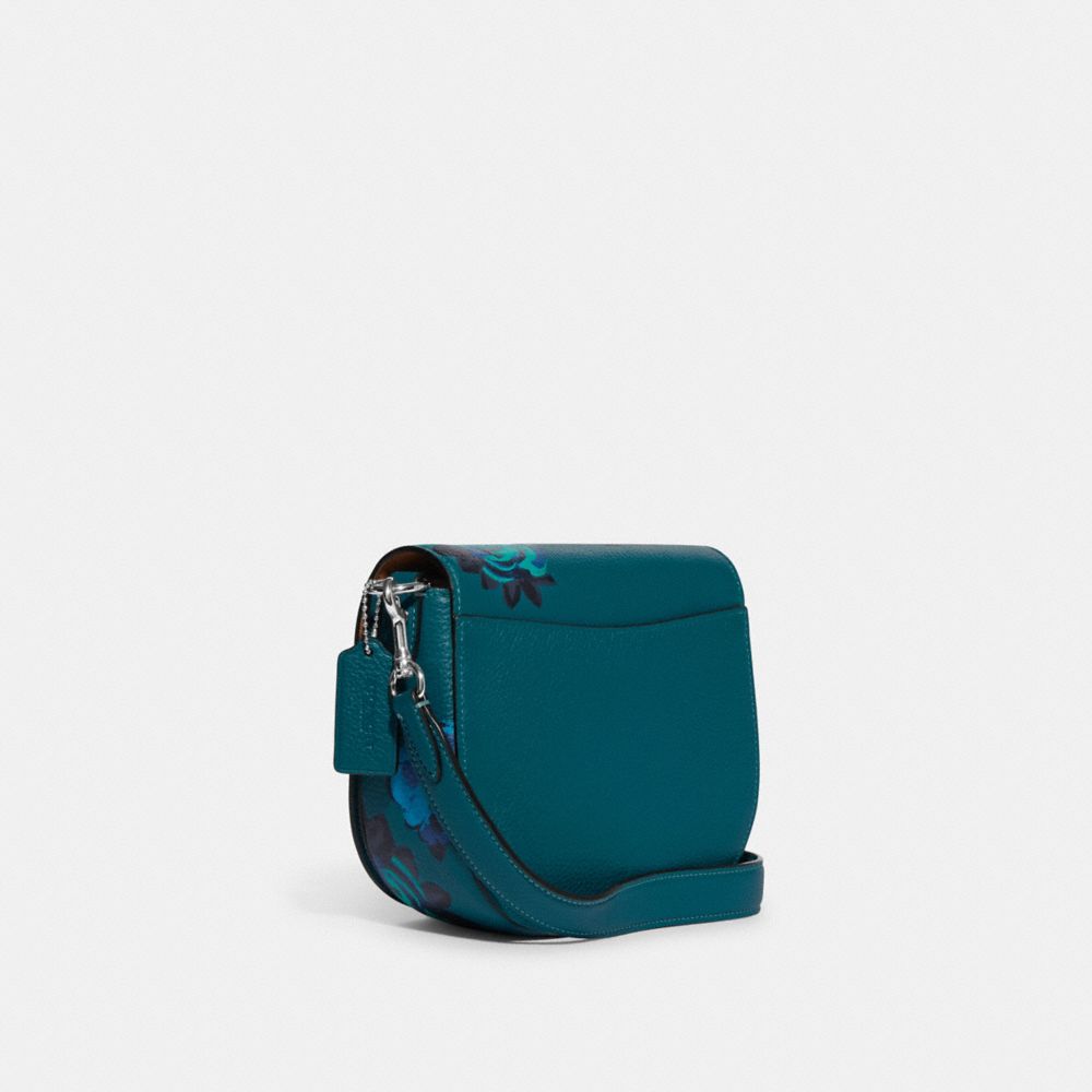 Coach Blue Leather Saddie Crossbody Bag Coach