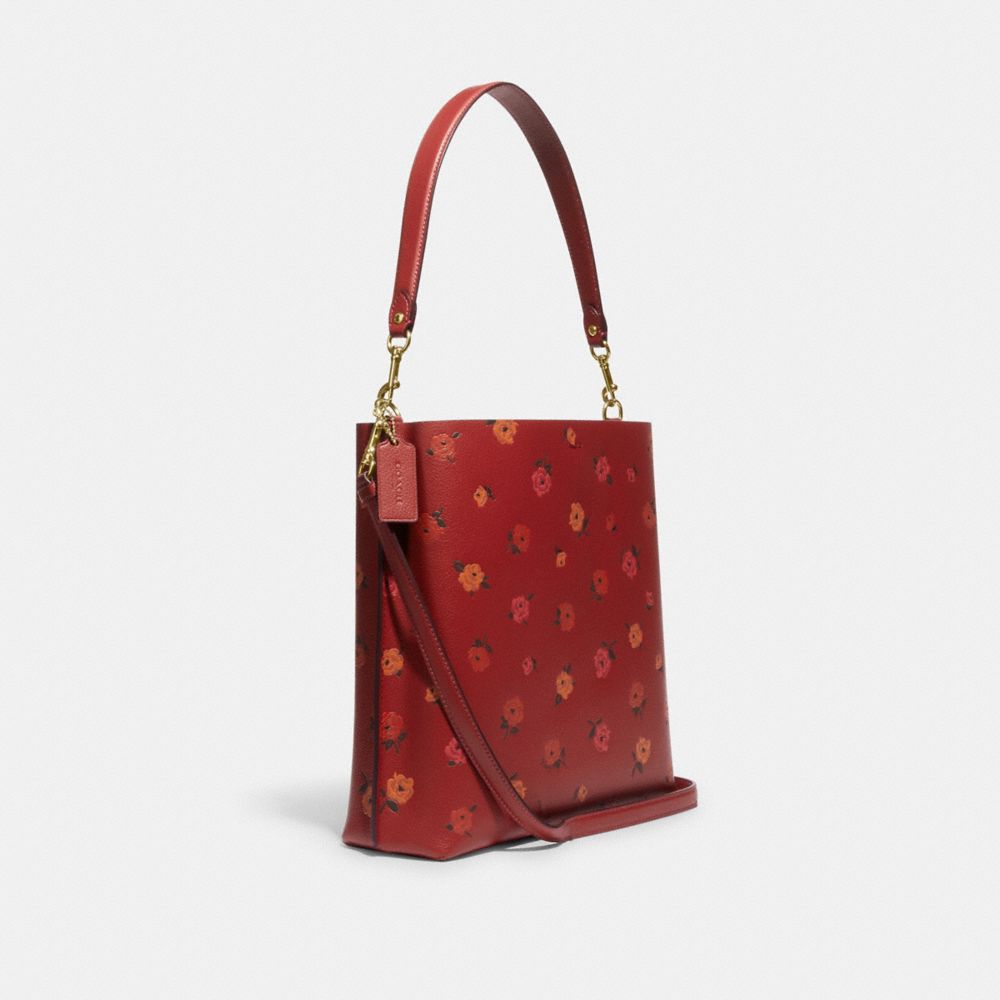 Mollie Bucket Bag With Peony Print