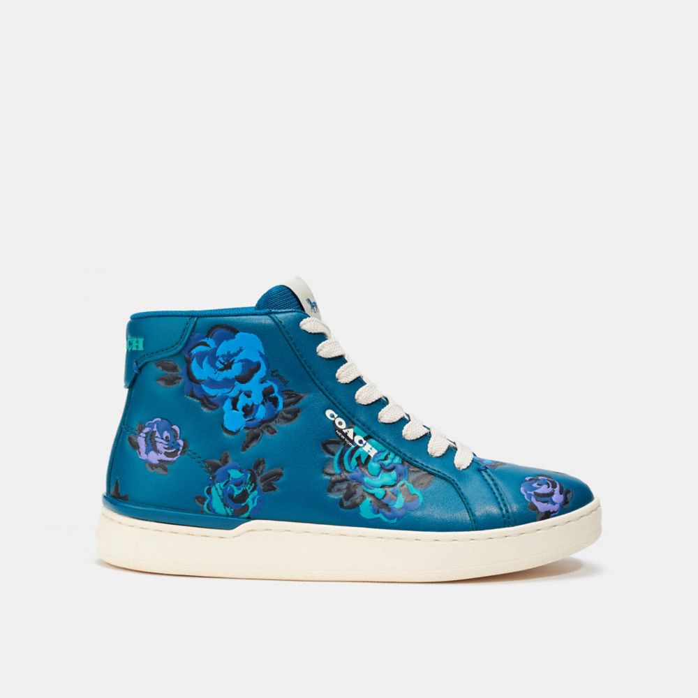 Floral high top on sale sneakers