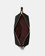 COACH®,CLARA SHOULDER BAG,Crossgrain Leather,Medium,Gold/Black,Inside View,Top View