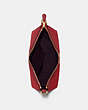 COACH®,CLARA SHOULDER BAG,Crossgrain Leather,Medium,Gold/1941 Red,Inside View,Top View