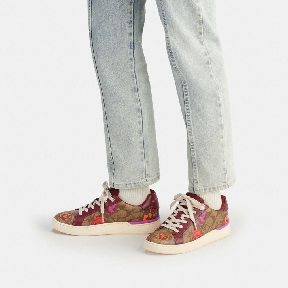 Coach hot sale floral sneakers