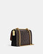COACH®,KLARE CROSSBODY IN SIGNATURE CANVAS WITH SKI PATCHES,Gold/Brown Black Multi,Angle View