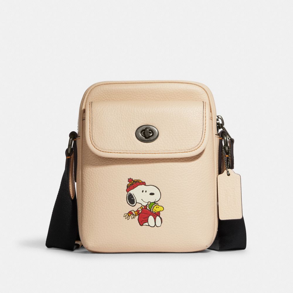 COACH Coach X Peanuts Heritage Crossbody With Snoopy Motif