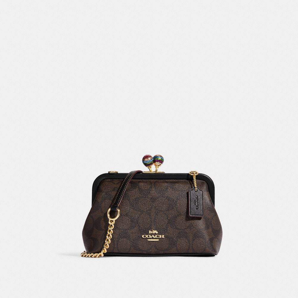 Kisslock coach online handbag