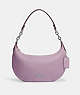 COACH®,PAYTON HOBO BAG,Pebbled Leather,Mini,Silver/Ice Purple,Front View